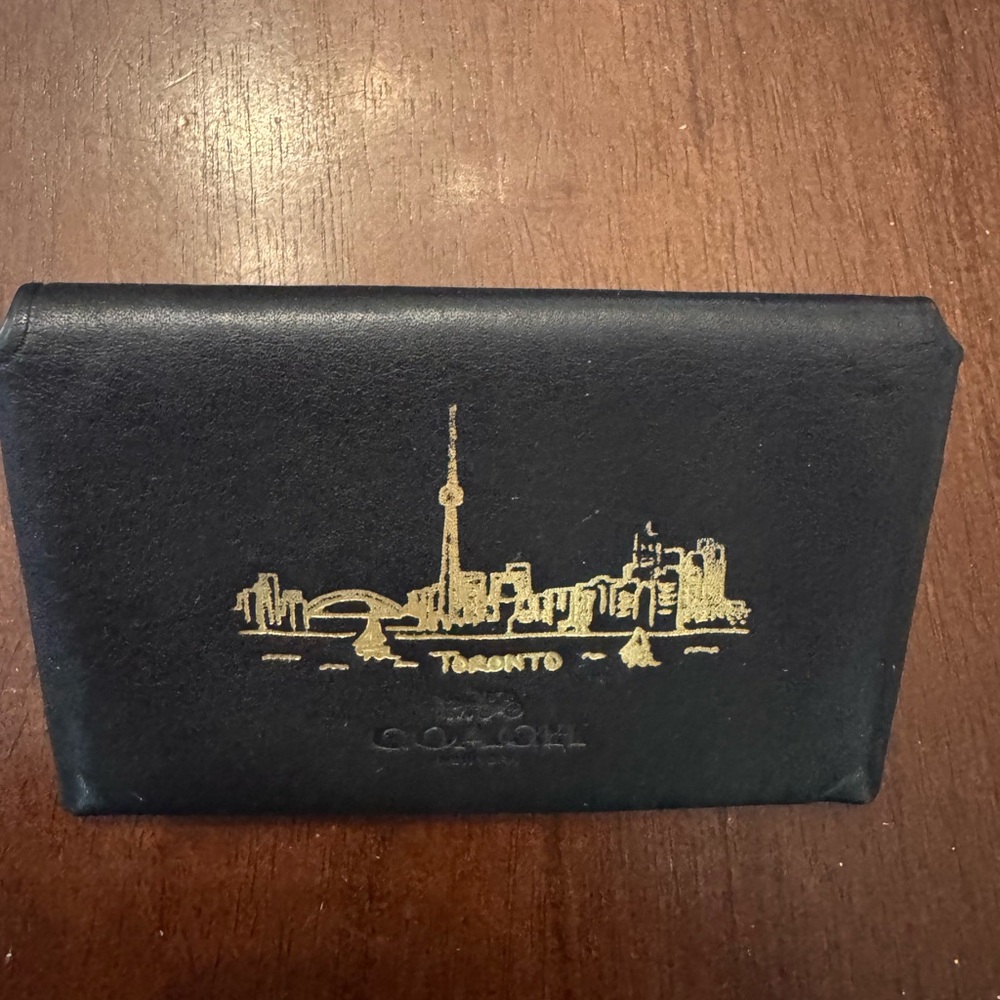 Coach Black and Gold Toronto Wallet